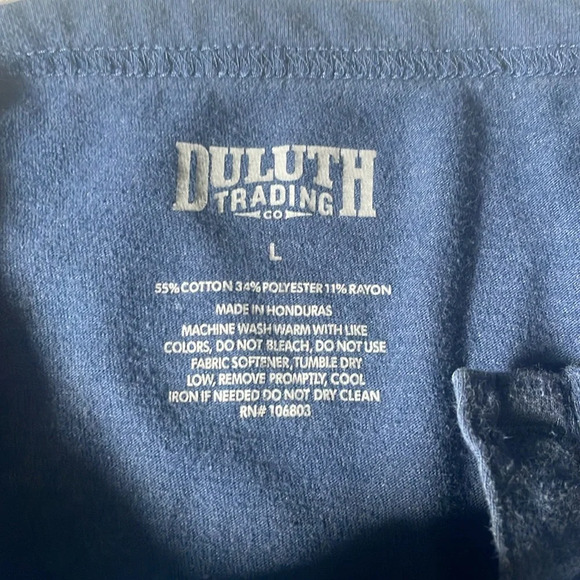 Men's Longtail T Relaxed Fit SS Henley with Pocket blue size L - Picture 5 of 7